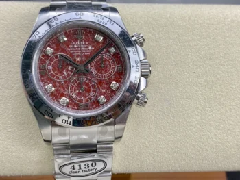 Rolex Cosmograph Daytona with a red pomegranate
