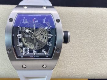 Richard Mille RM010 White Strap Skeleton Dial – 1:1 Superclone Automatic Watch