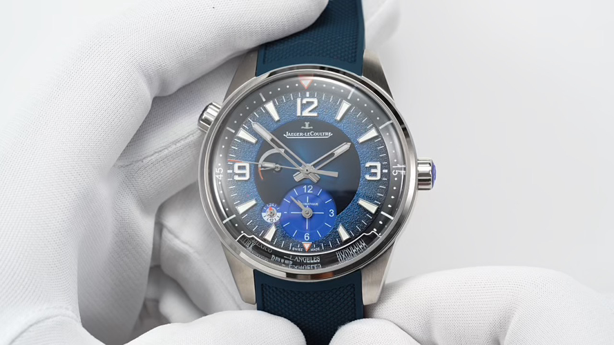 Jaeger-LeCoultre Polaris Stainless steel Gray dial 42 mm GMT / dual time Configuration 614826 1:1 Superclone