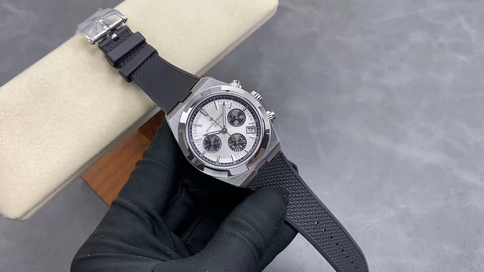Vacheron Constantin Overseas 5500V Stainless steel Rubber strap TW Factory Configuration 9E5E61 1:1 Superclone