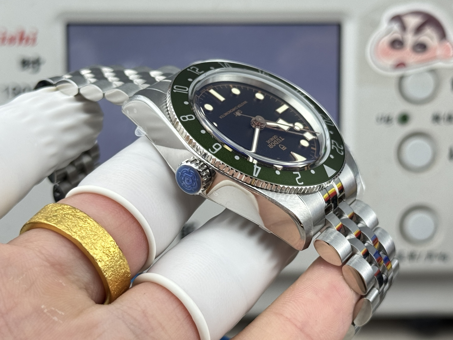 Tudor Black Bay Blue Stainless steel White dial Stainless-steel bracelet 39 mm GMT / dual time Configuration 06F777 1:1 Superclone