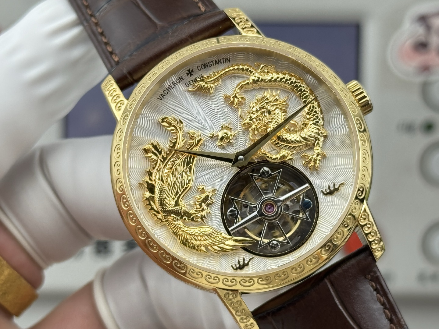 Vacheron Constantin Traditionnelle Rose-gold tone Black dial 41 mm Tourbillon Manual-wind ANT Factory Configuration 28CC15 1:1 Superclone