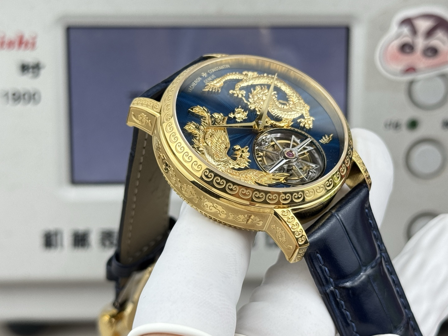 Vacheron Constantin Traditionnelle Rose-gold tone Black dial 41 mm Tourbillon Manual-wind ANT Factory Configuration F516B2 1:1 Superclone