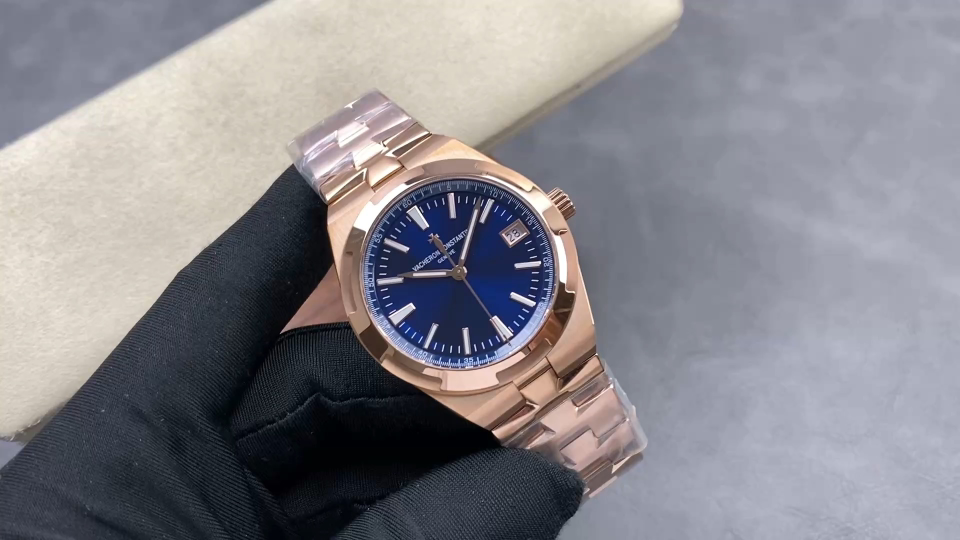 Vacheron Constantin Overseas 4500V Stainless steel Rose Stainless-steel bracelet K1 Factory Configuration A9AAC6 1:1 Superclone