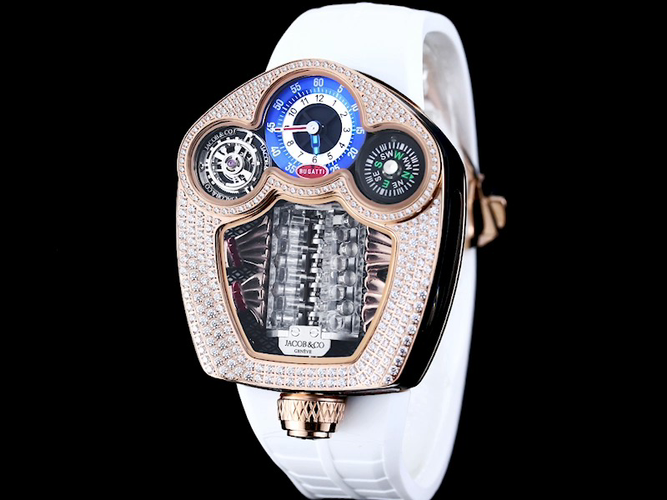 Jacob & Co. Bugatti Chiron Platinum Tourbillon Configuration C4AA9F 1:1 Superclone