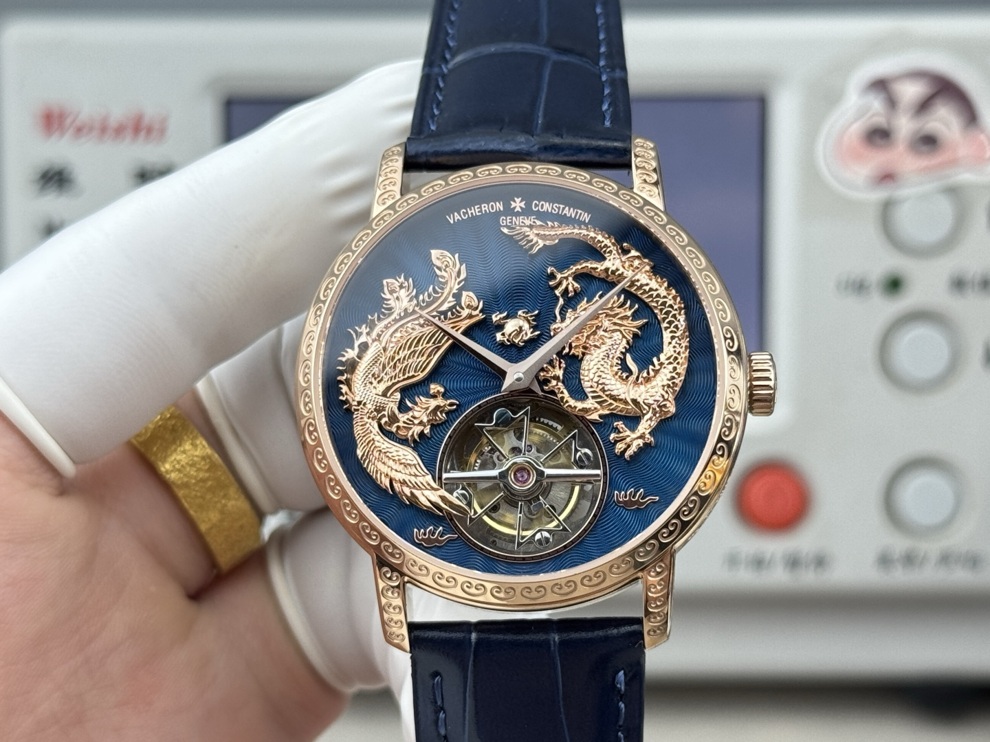 Vacheron Constantin Traditionnelle Rose-gold tone Black dial 41 mm Tourbillon Manual-wind ANT Factory Configuration F0C47A 1:1 Superclone