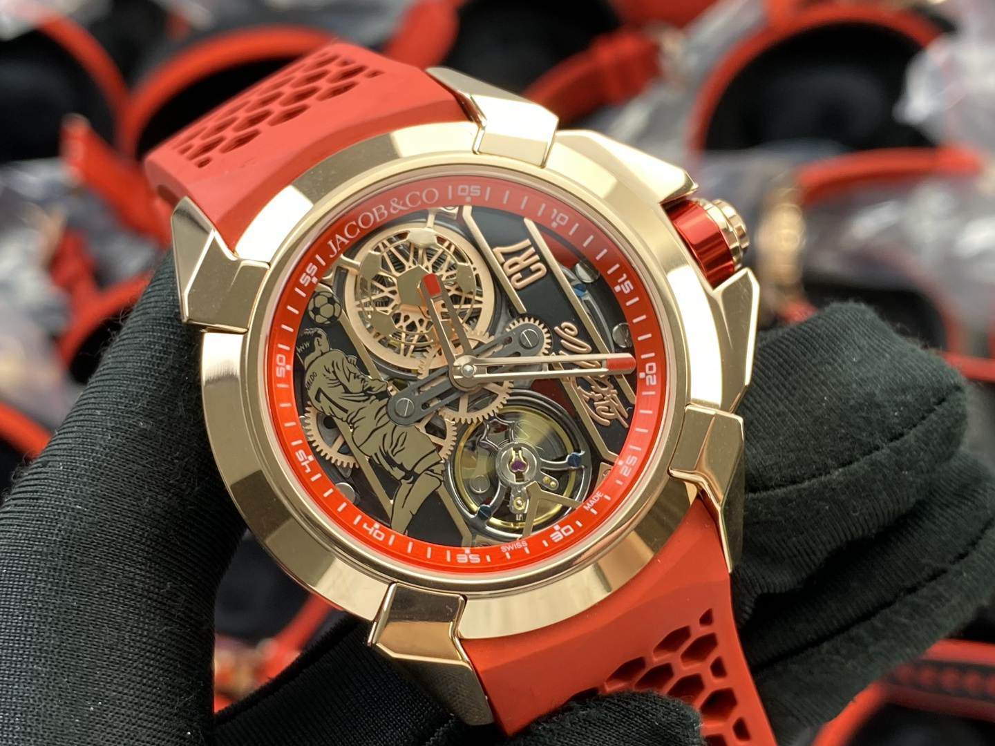Jacob & Co. Epic X Stainless steel Rubber strap 44 mm Configuration 91E196 1:1 Superclone