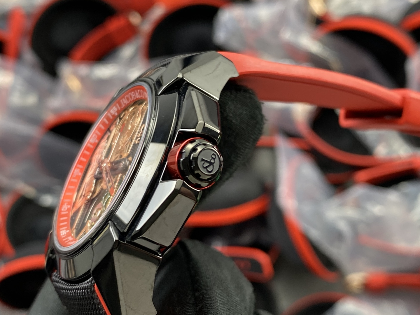 Jacob & Co. Epic X Stainless steel Rubber strap 44 mm Configuration FD303D 1:1 Superclone