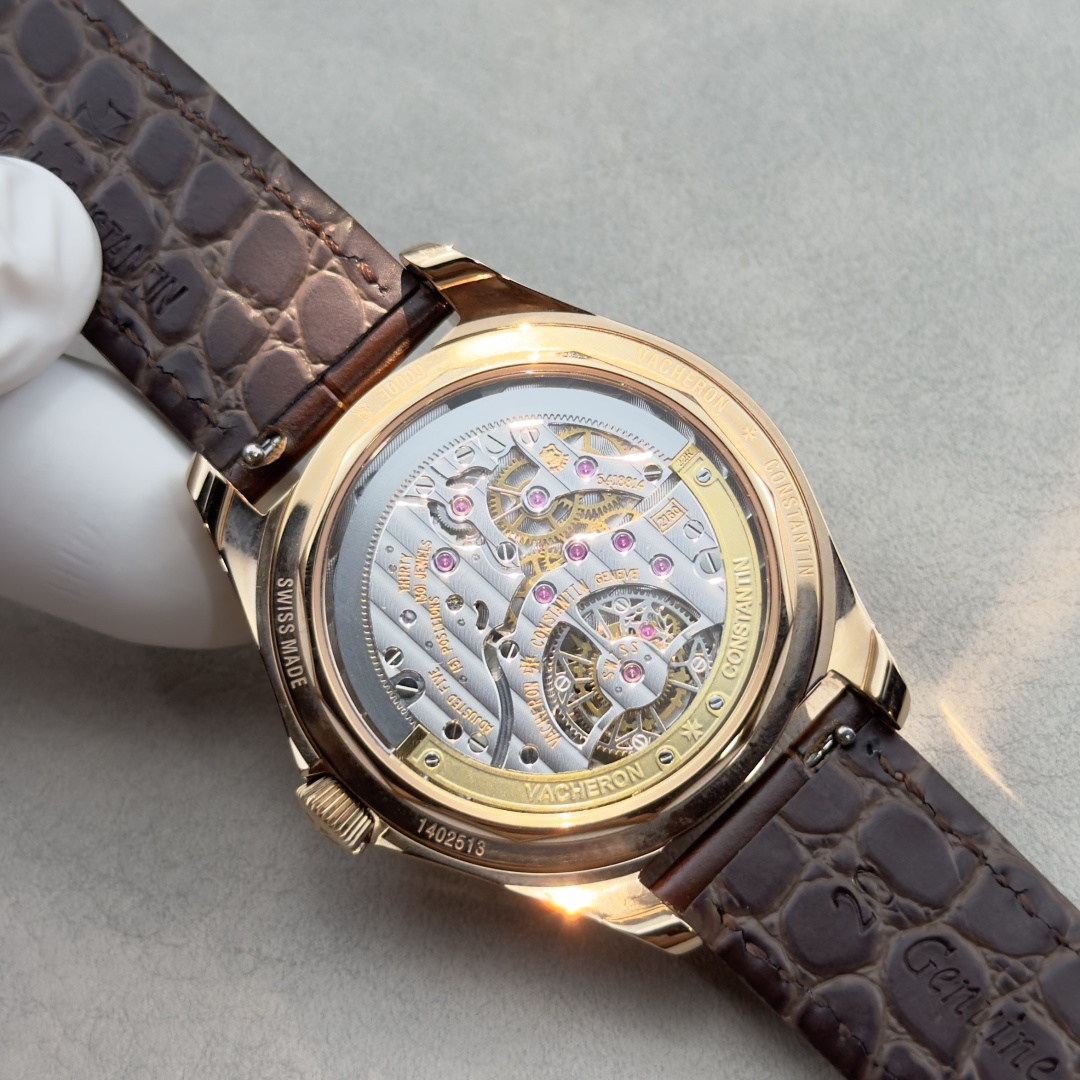 Vacheron Constantin Fiftysix tourbillon – 41 mm – Pink Gold Watch 6000E/000R-B488 (X60R2316) 1:1 Superclone