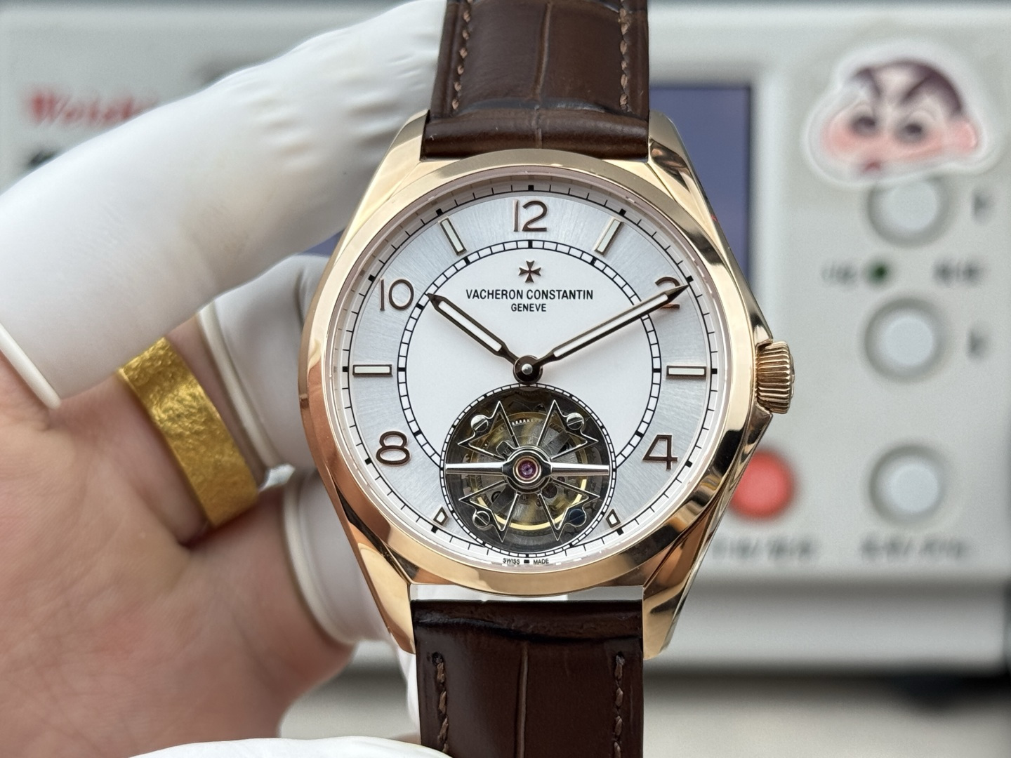 Vacheron Constantin Fiftysix tourbillon – 41 mm – Pink Gold Watch 6000E/000R-B488 (X60R2316) 1:1 Superclone