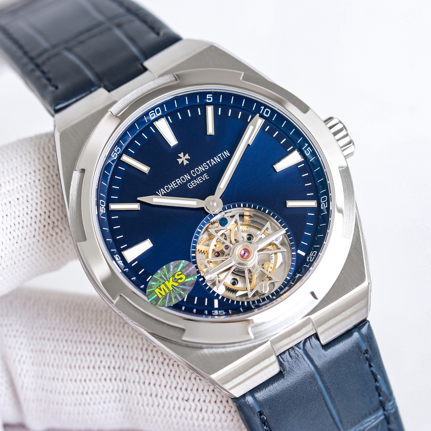 Vacheron Constantin Overseas Stainless steel Blue 42.5X13.5 mm Tourbillon MKS Factory Configuration BF8F7A 1:1 Superclone