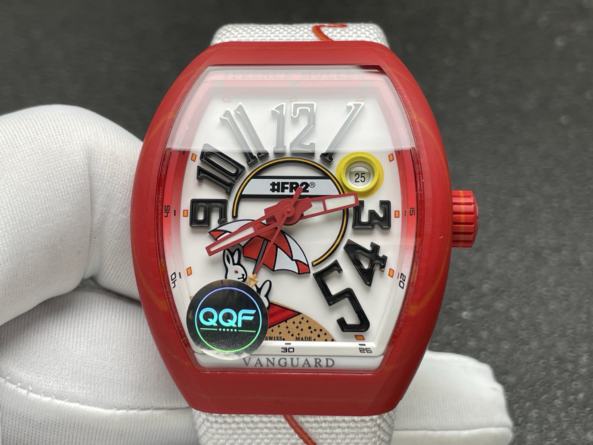 Franck Muller Vanguard V41 Carbon composite 41 mm Date display QQF Factory Configuration 9C546F 1:1 Superclone