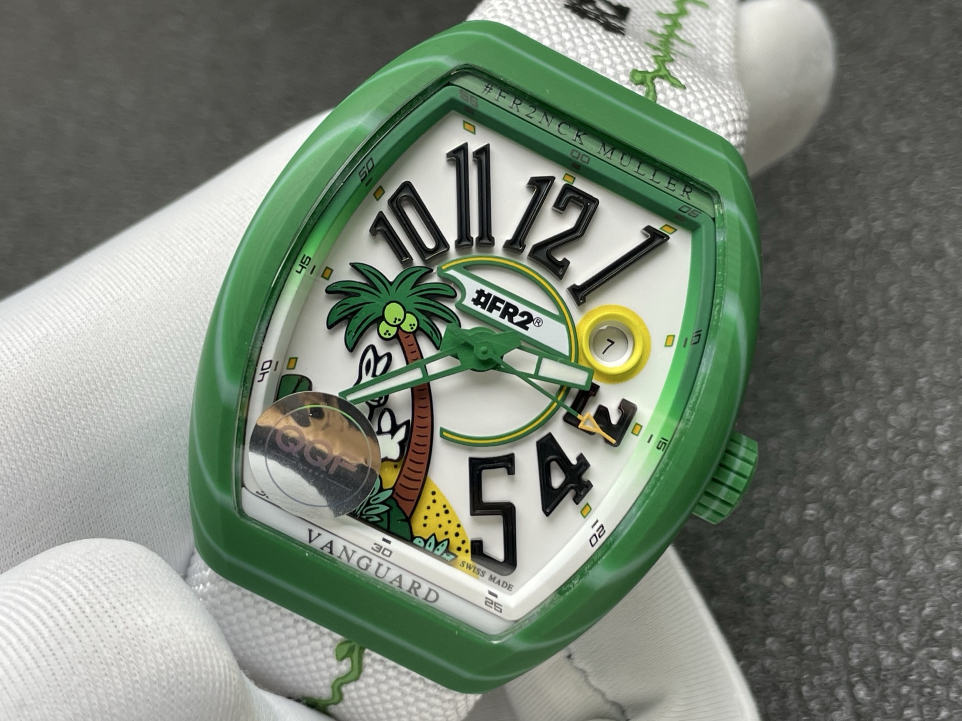 Franck Muller Vanguard V41 Carbon composite 41 mm Date display QQF Factory Configuration E633B8 1:1 Superclone