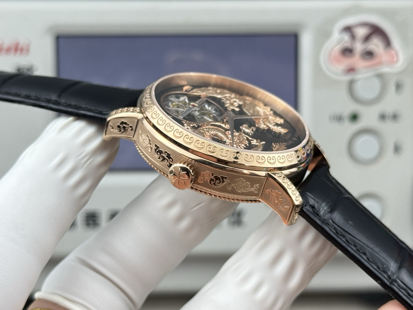 Vacheron Constantin Traditionnelle Rose-gold tone Black dial 41 mm Tourbillon Manual-wind ANT Factory Configuration 1185E8 1:1 Superclone
